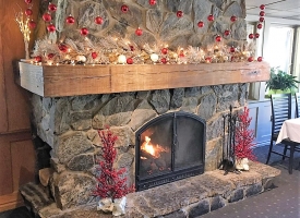 Fireplace at Christmas